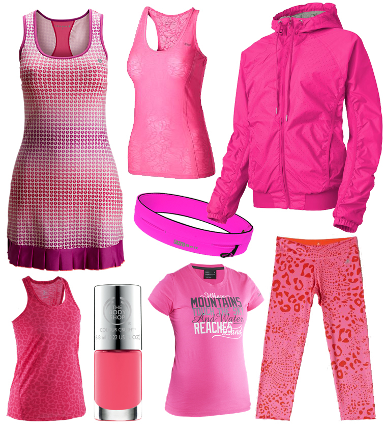 Rosa träningskläder