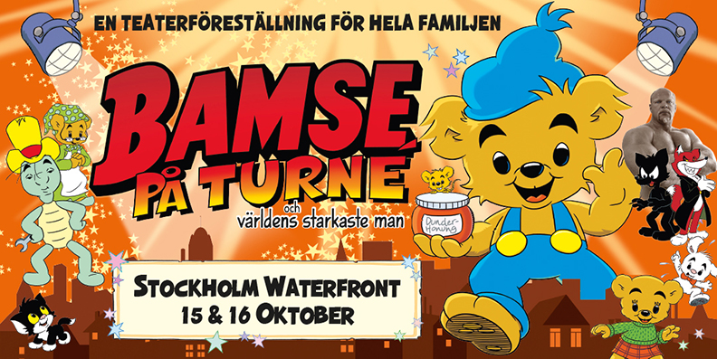 BAMSE på turné gästar Stockholm waterfront i oktober