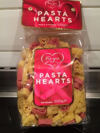 hjärta pasta