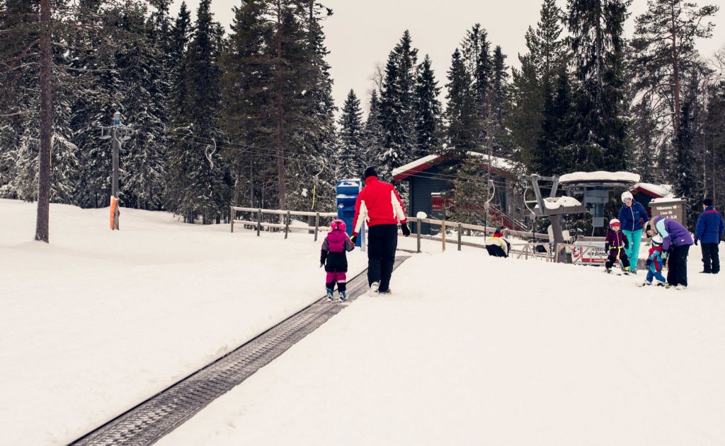 Att lära barn åka skidor