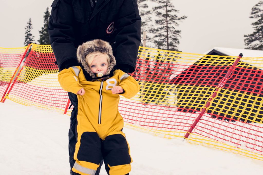 Att lära barn åka skidor