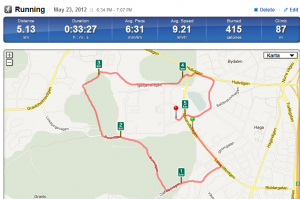 Running Activity 5.13 km   RunKeeper