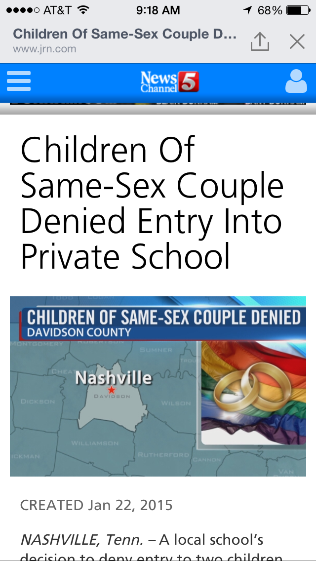 jennybenny same sex marriage Nashville