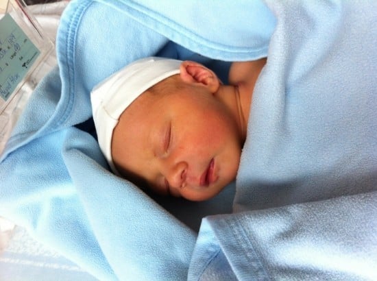 Lucas nyfödd på BB
