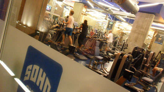 SOHO gym i London där jag tränade i höstas. 