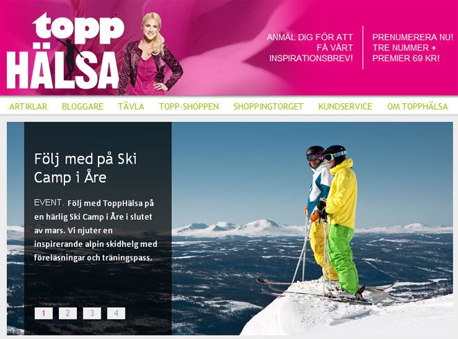 Skärmdump ToppHälsa. 
