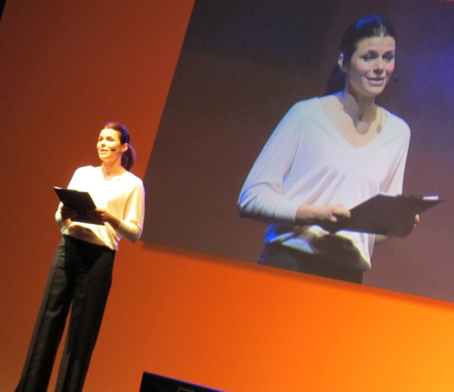 Ulrika Ericsson var en inspirerande konferencier - och nybliven Sats-medlem.