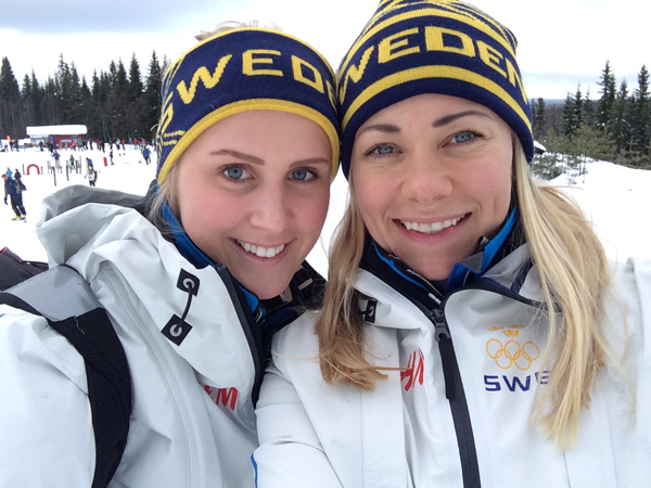 Emelie Wikström och Frida Hansdotter